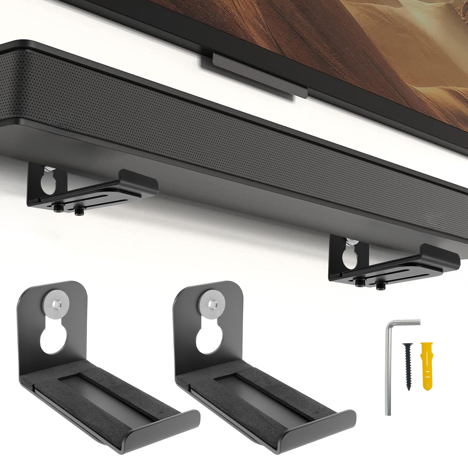 2Pcs Soundbar Speaker Stands W – обзор и цена Home Bar Shelf