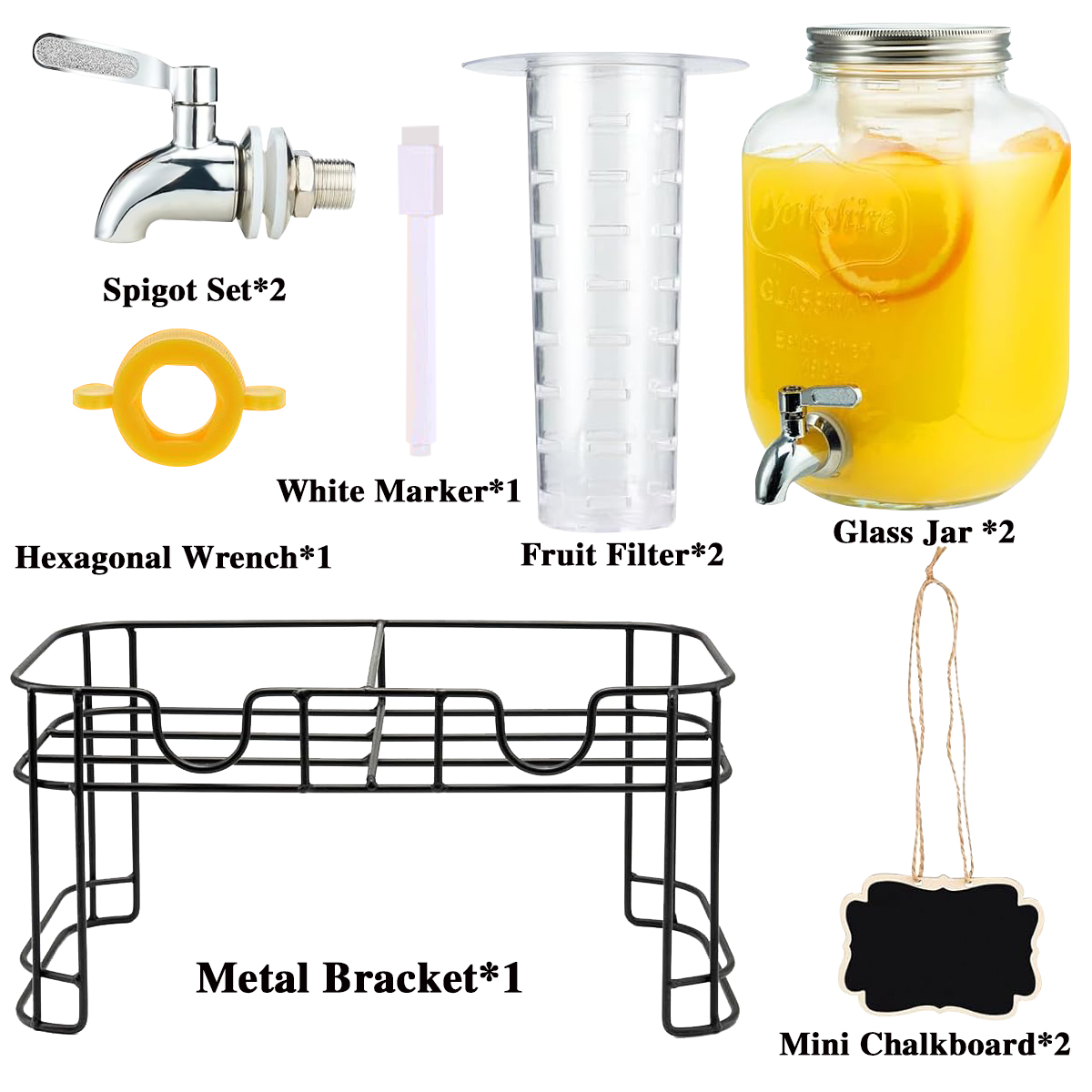 Drink Dispenser 2 Packs 1 Gall – обзор и цена Citrus Juicer Bar