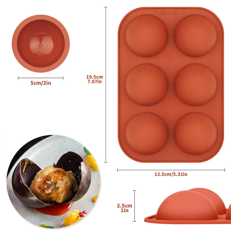 6 Cavities Semicircle Silicone – обзор и цена Ice Mold Sphere