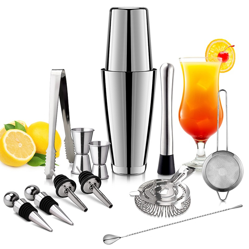 13Pcs/Set Stainless Steel Cock – обзор и цена Boston Shaker Set