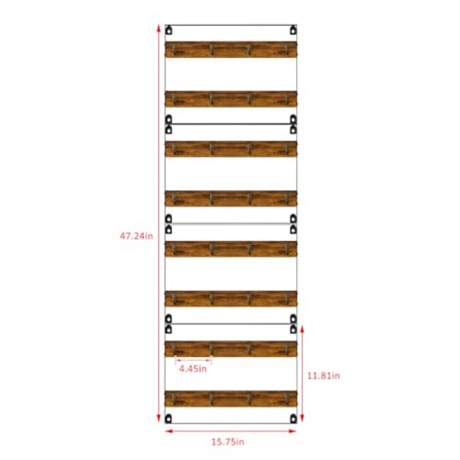 Rustic Wood Coffee Mug Rack -  – обзор и цена Home Bar Shelves