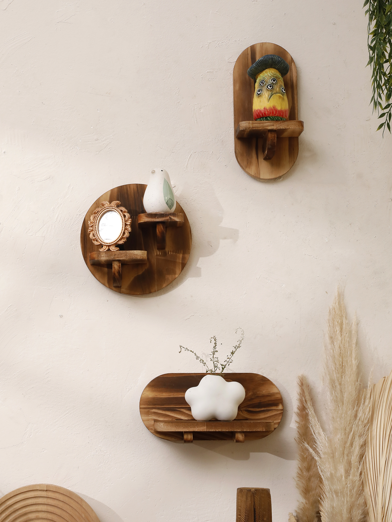 1/2-tier Wooden Shelves Oval C – обзор и цена Home Bar Shelves