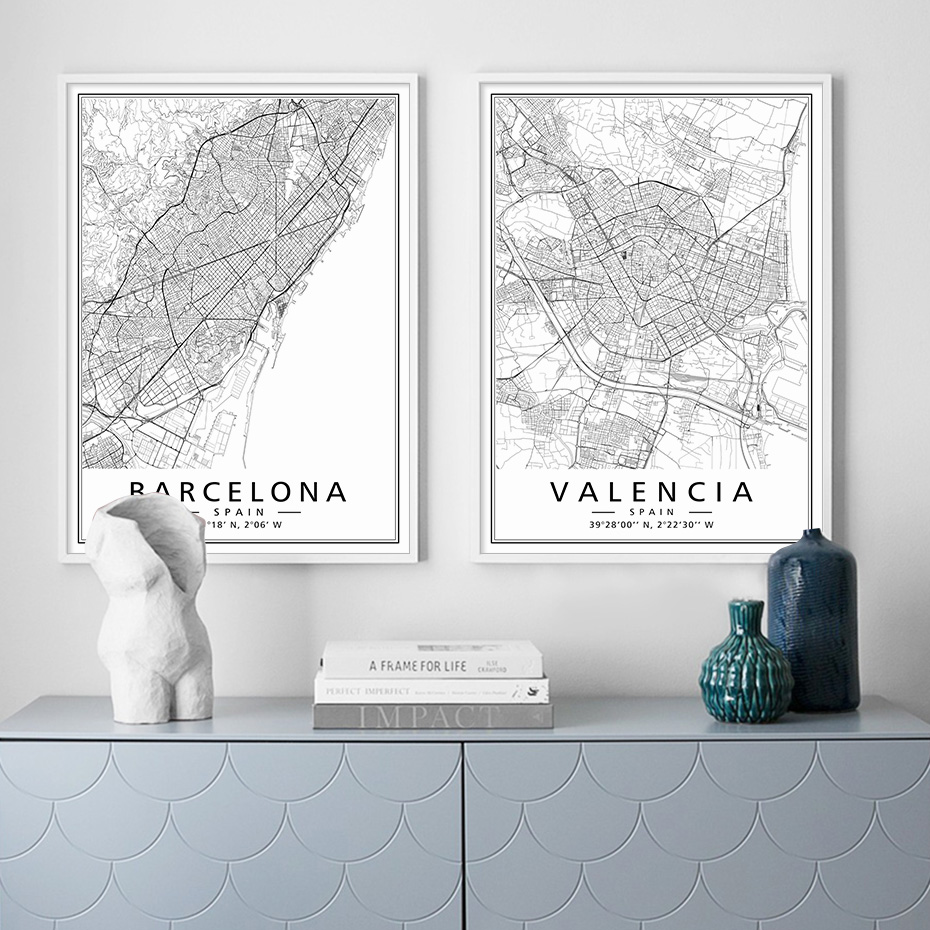 Minimalist Black White Spain C – обзор и цена Home Barcelona