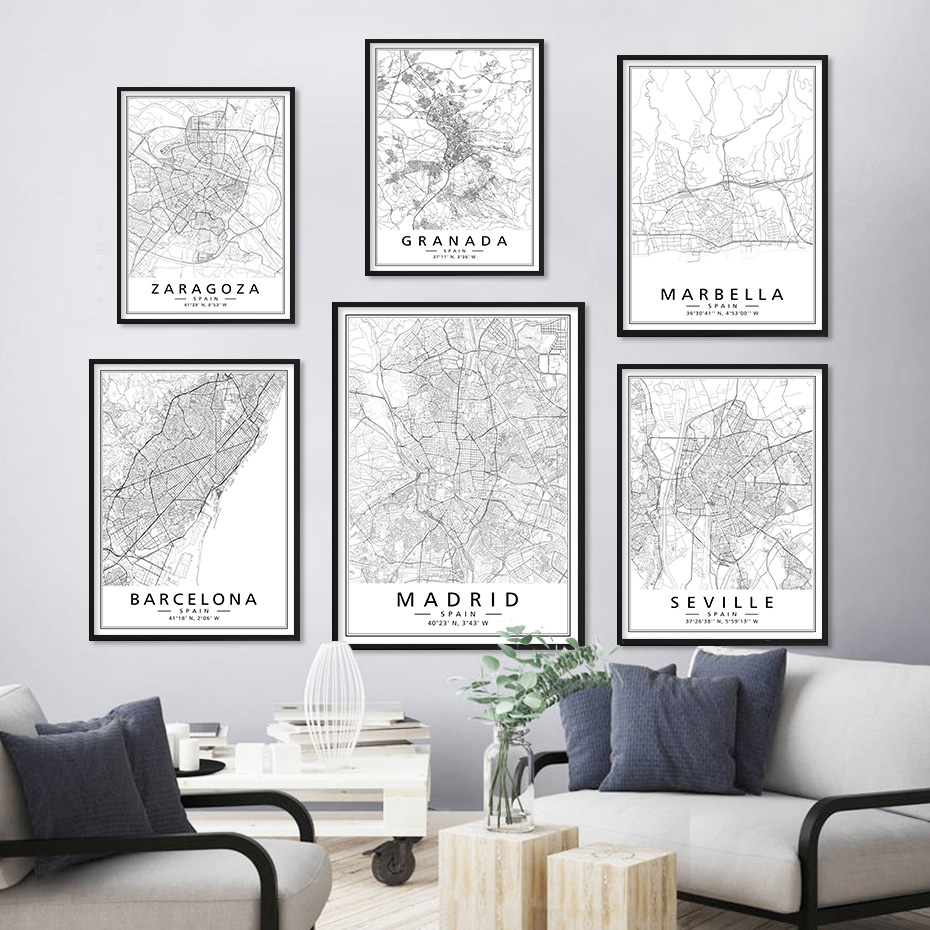 Minimalist Black White Spain C – обзор и цена Home Barcelona