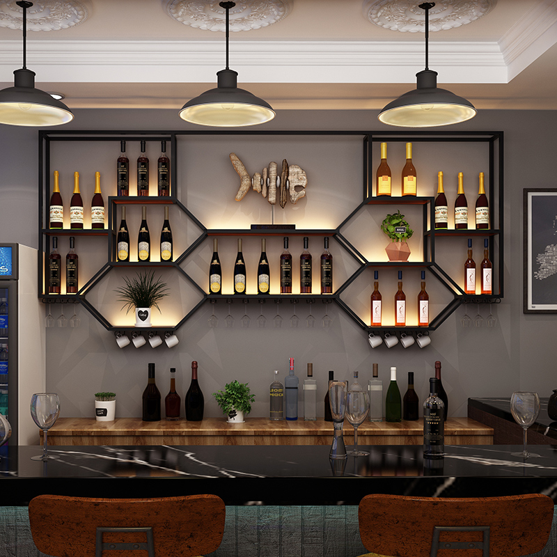 Metal Shelves Wine Cabinet Liv – обзор и цена Home Bar Shelf