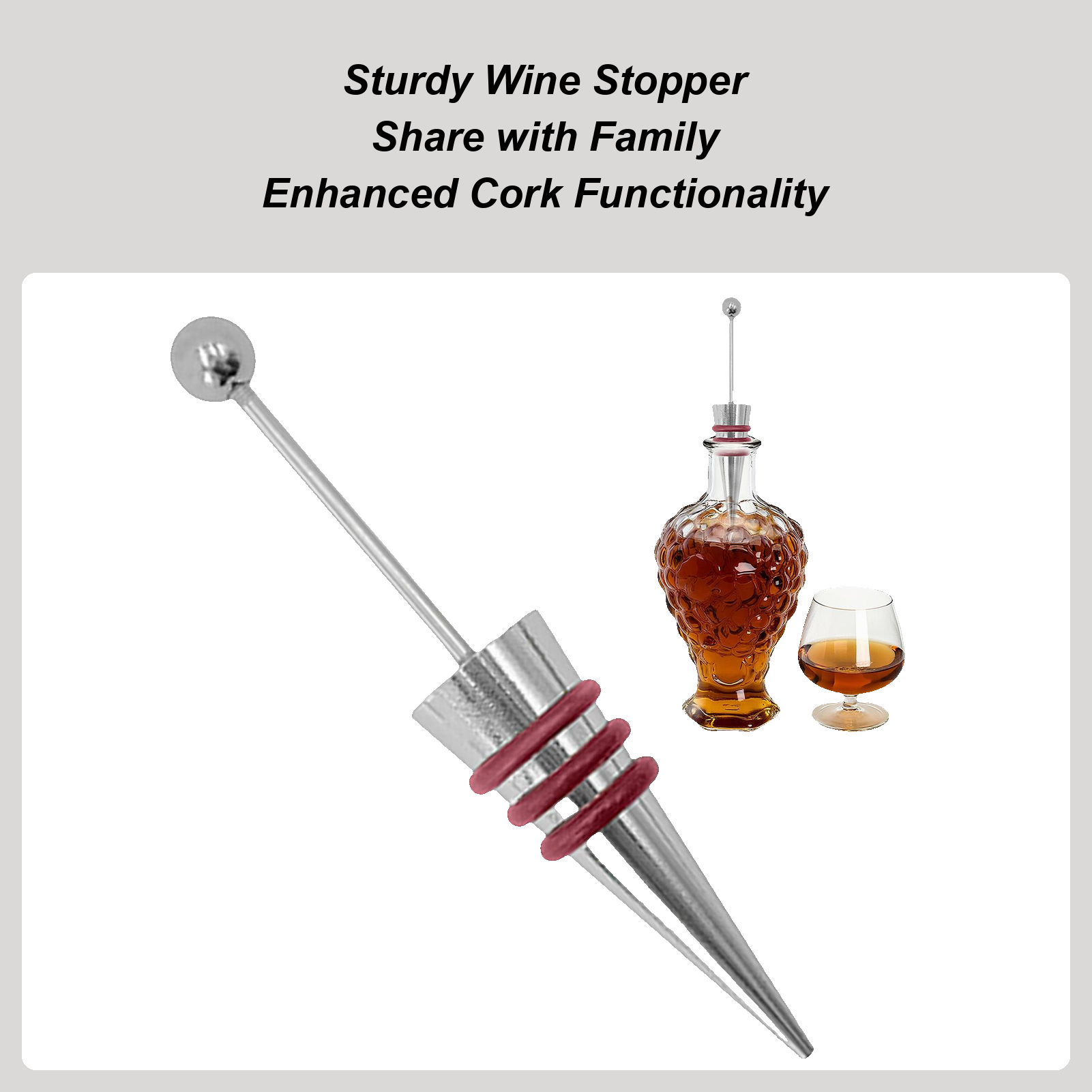Wine Stopper Alloy Silicone Re – обзор и цена Home Bar Supplies