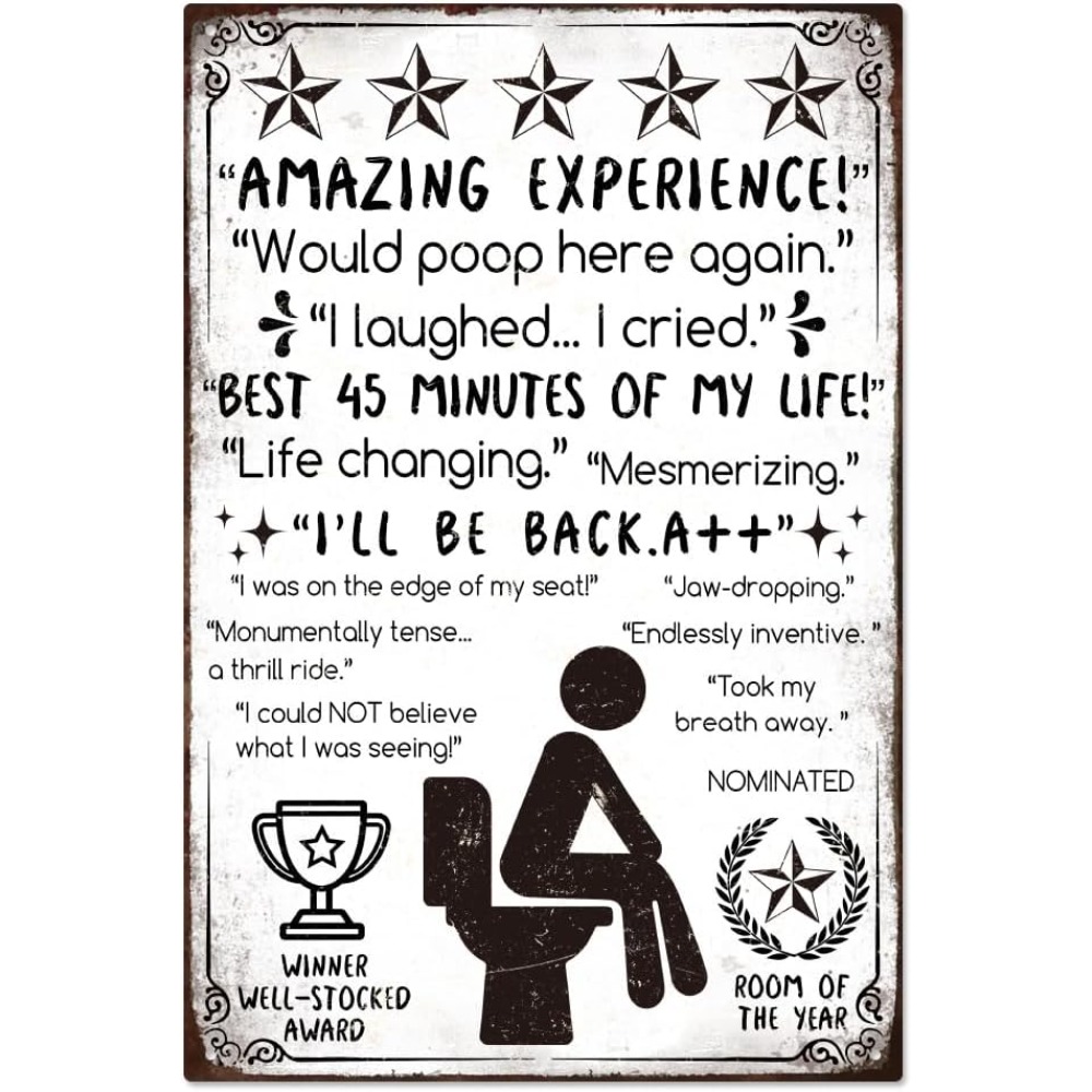 Funny Bathroom Metal Tin Sign  – обзор и цена Home Bar And Coffee