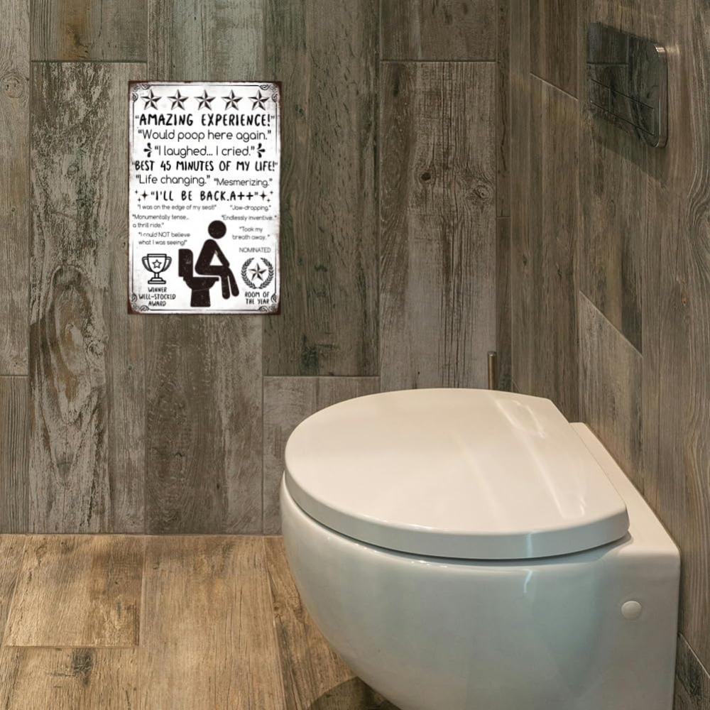 Funny Bathroom Metal Tin Sign  – обзор и цена Home Bar And Coffee