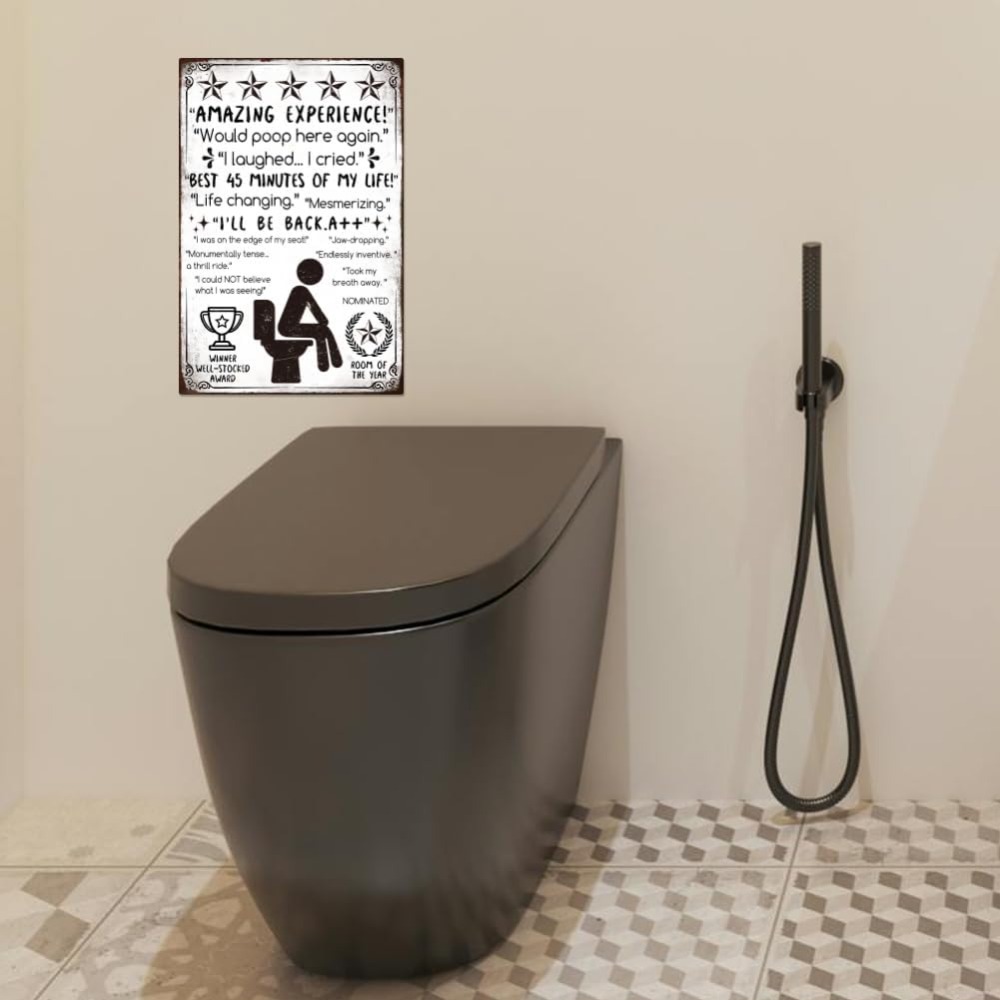 Funny Bathroom Metal Tin Sign  – обзор и цена Home Bar And Coffee