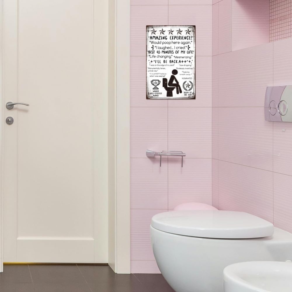 Funny Bathroom Metal Tin Sign  – обзор и цена Home Bar And Coffee